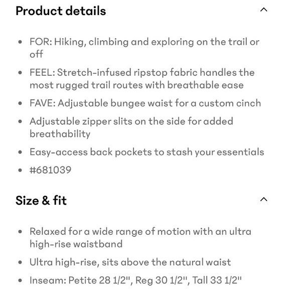 Athleta Trekkie High Rise Parachute Pant in Black | XL | EUC - Picture 14 of 16